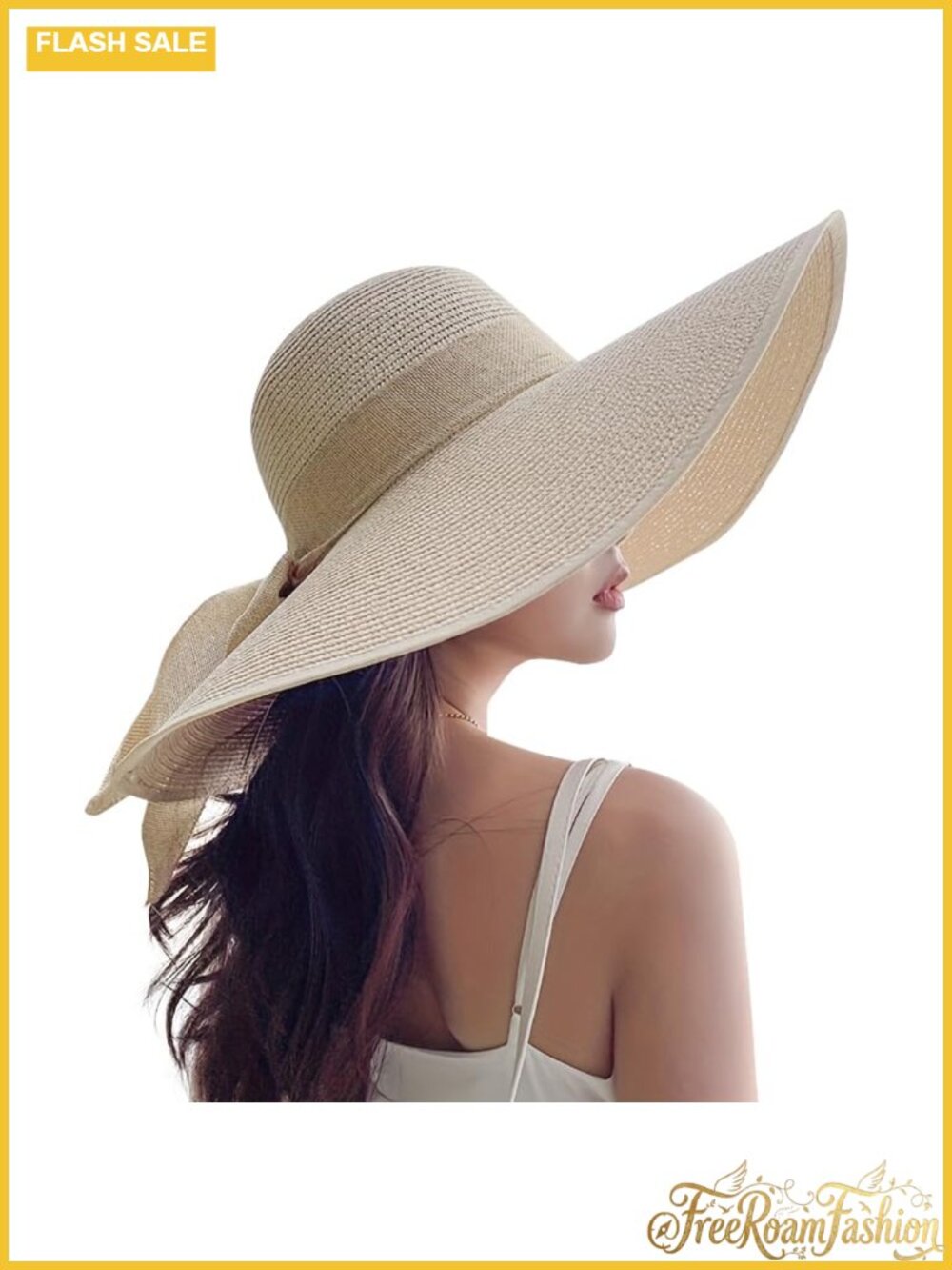 UPF 50+ Packable Wide Brim Floppy Sun Hat Paper Straw Beach Hat